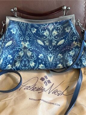 Patricia Nash Leather Frame Crossbody Bag
